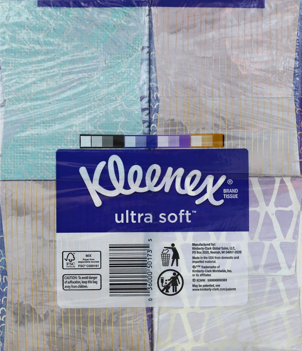 slide 4 of 10, Kleenex Ultra Soft Facial Tissues, 4 Cube Boxes, 65 Tissues per Box (260 Total Tissues), 4 ct