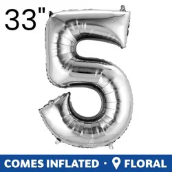 Burton + Burton Number 5 Shape Balloon