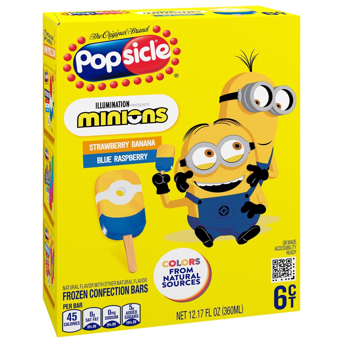 slide 5 of 13, Popsicle Frozen Confection Bars Minions 6 Pc, 6 ct