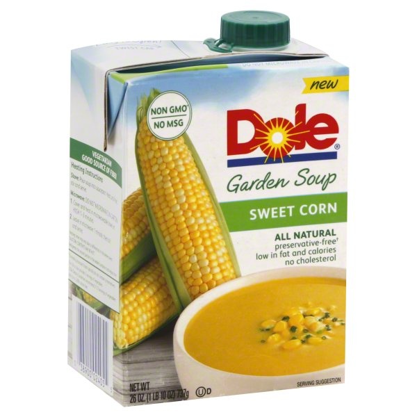 slide 1 of 1, Dole Garden Soup Sweet Corn, 26 oz