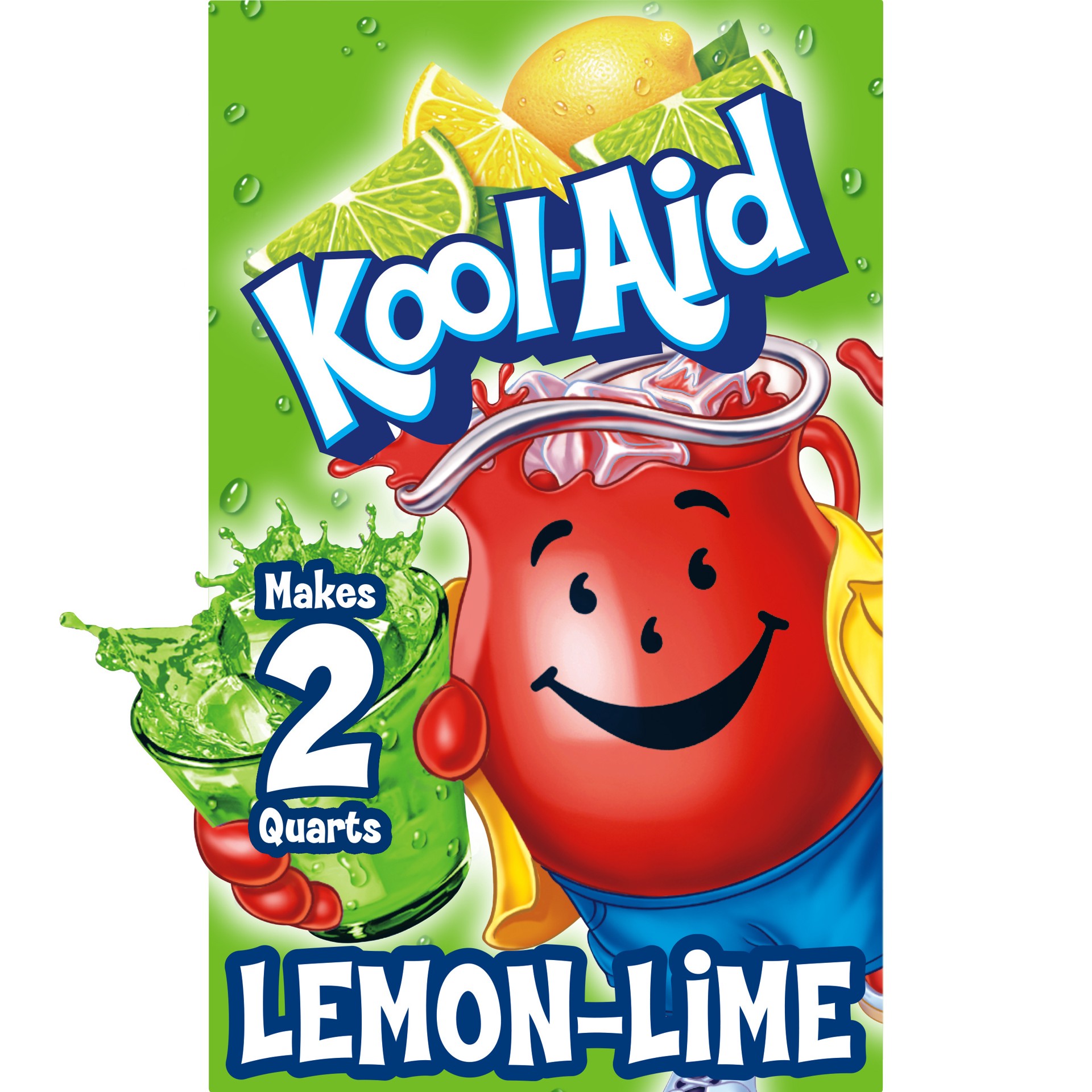 slide 1 of 13, Kool-Aid Unsweetened Lemon Lime Artificially Flavored Powdered Soft Drink Mix, 0.13 oz Packet, 0.13 oz