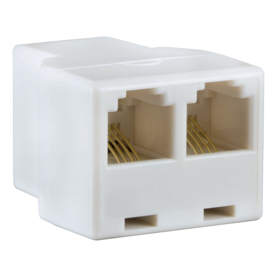 slide 3 of 3, GE Duplex In-Line Adapter - White, 1 ct