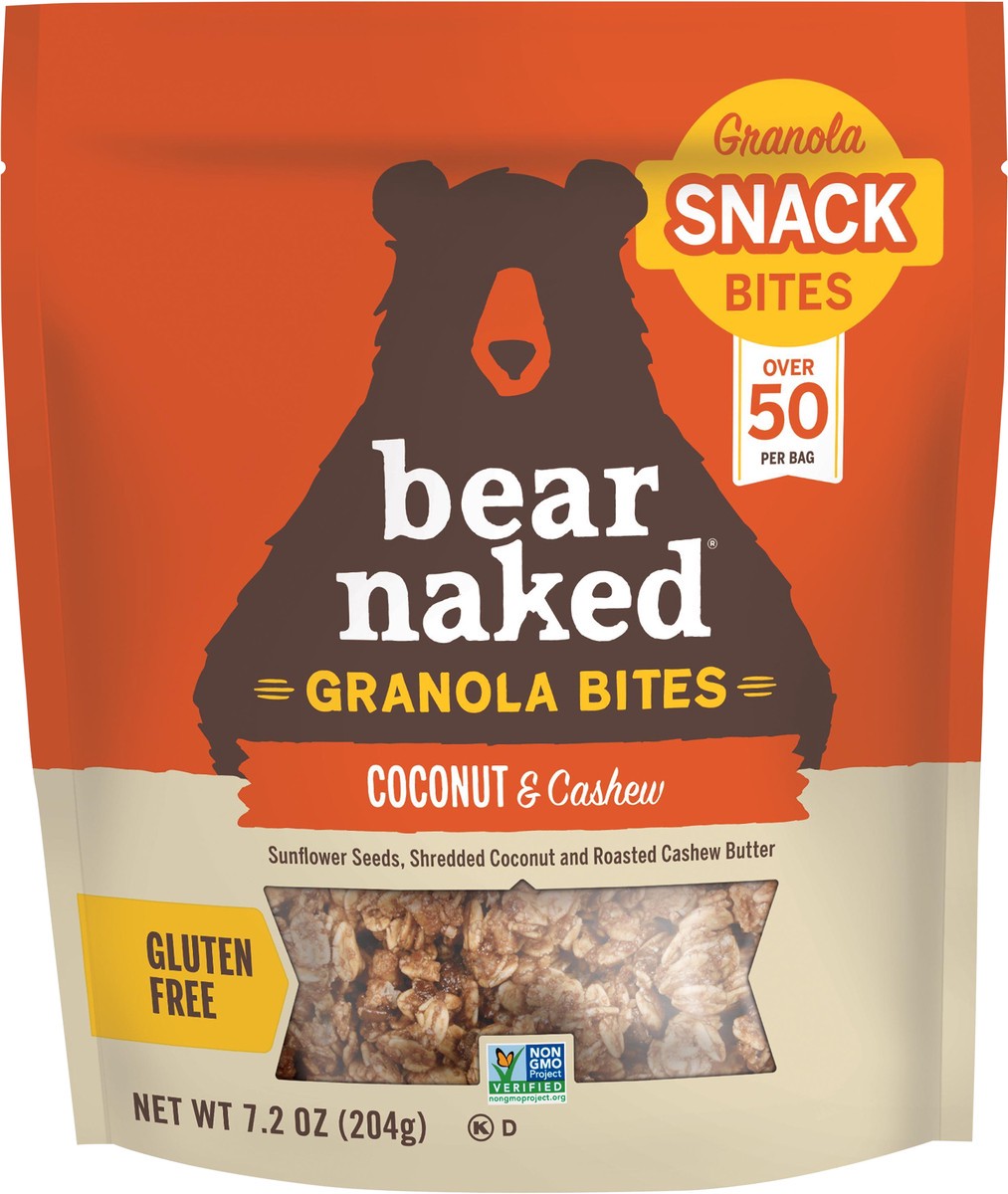 slide 6 of 8, Bear Naked Granola Bites, Coconut and Cashew, 7.2 oz, 7.2 oz