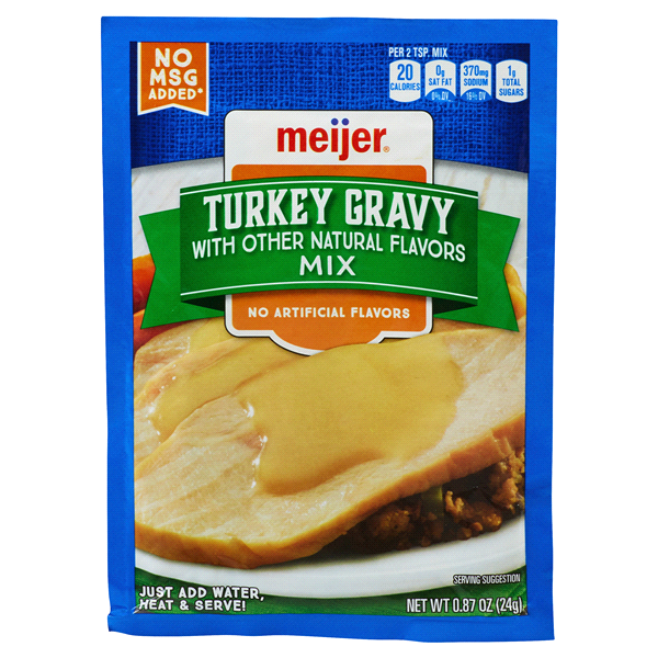 slide 1 of 2, Meijer Turkey Gravy Mix,. Packet, 87 oz