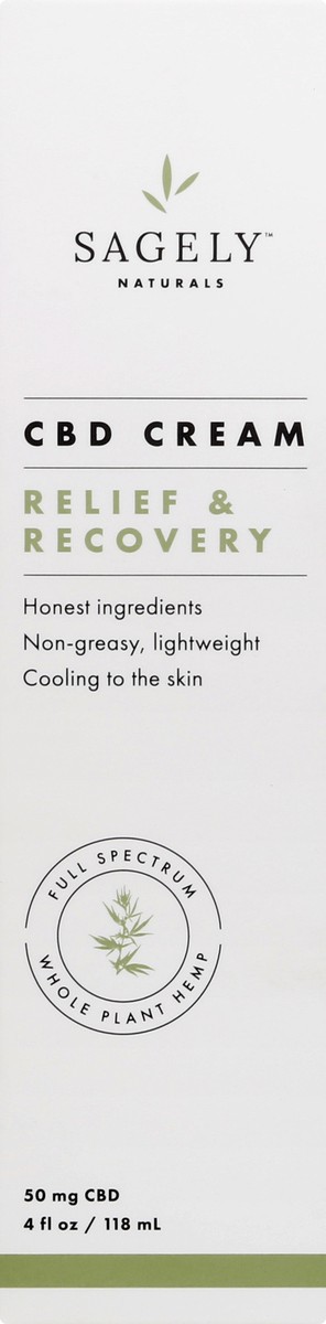 slide 1 of 9, Sagely Large Hemp CBD Cream, 
