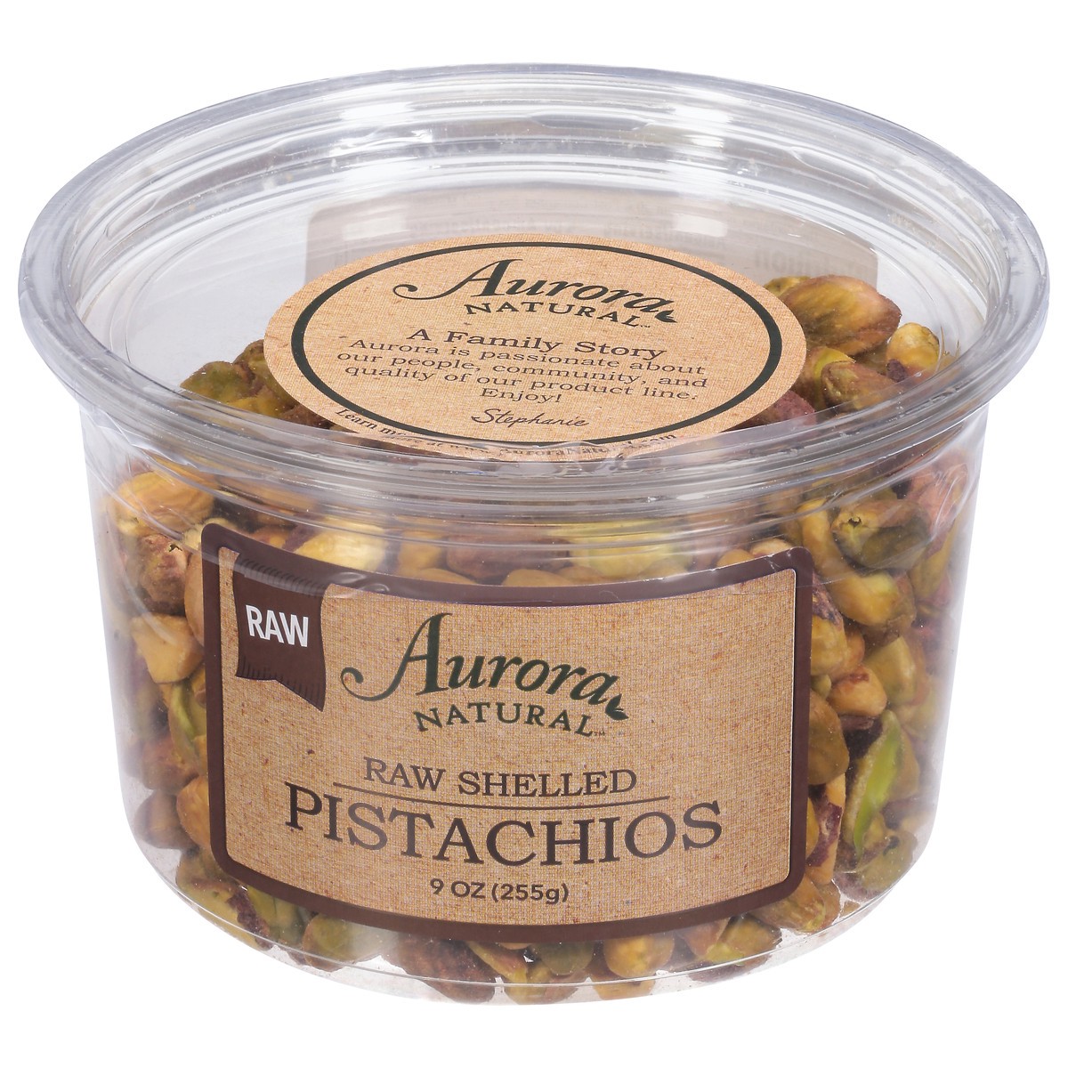 slide 1 of 9, Aurora Natural Raw Shelled Pistachios 9 oz, 9 oz