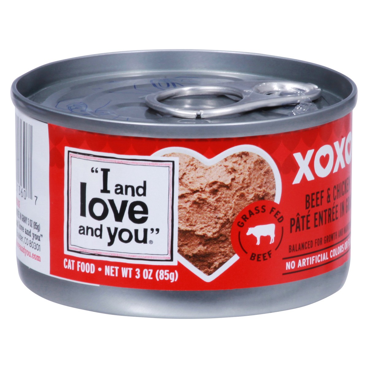 slide 4 of 13, I and Love and You Grain Free Beef & Chicken Cat Food 2 oz, 2 oz
