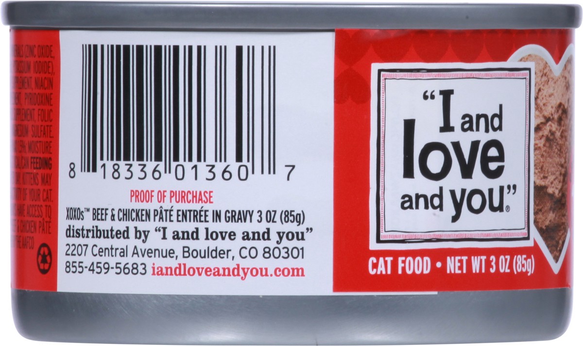 slide 11 of 13, I and Love and You Grain Free Beef & Chicken Cat Food 2 oz, 2 oz