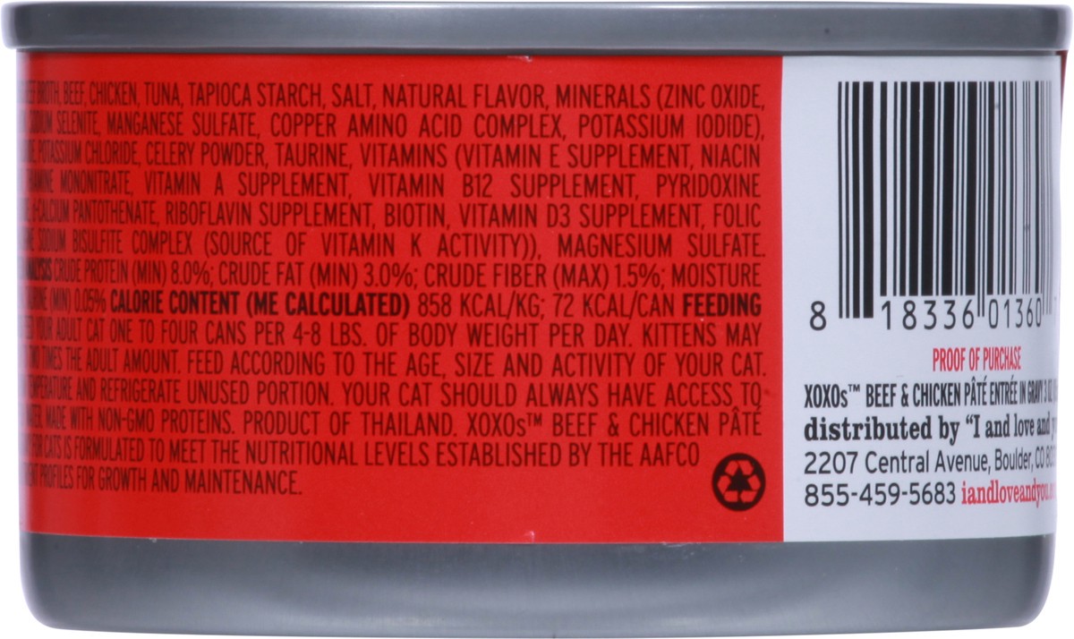 slide 13 of 13, I and Love and You Grain Free Beef & Chicken Cat Food 2 oz, 2 oz