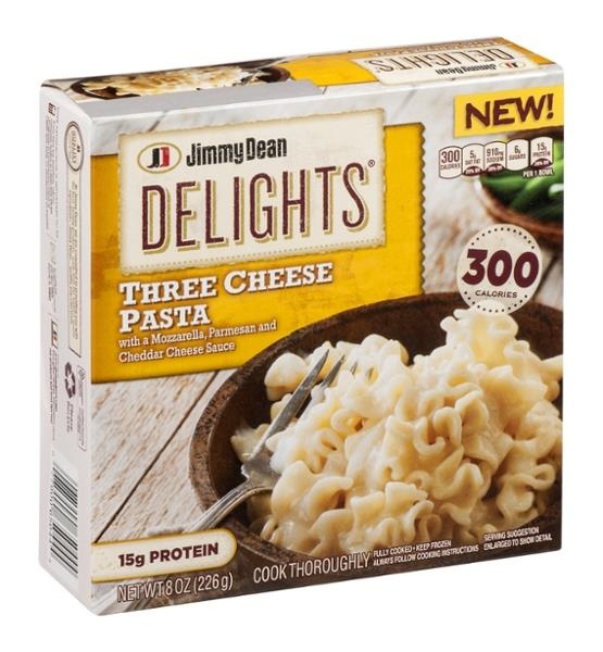 slide 1 of 1, Jimmy Dean Delights Three Cheese Pasta Bowl, 8 oz