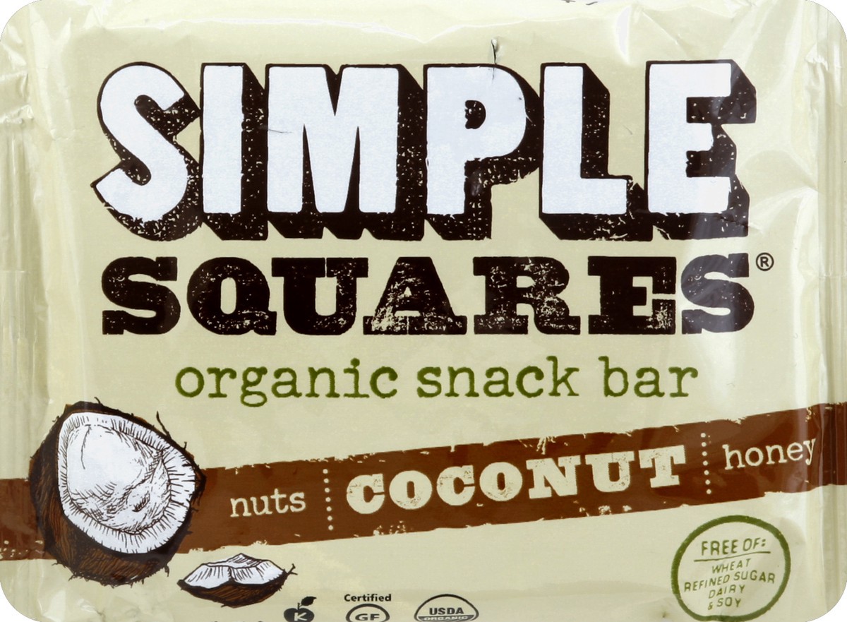 slide 5 of 6, Simple Squares Snack Bar 1.6 oz, 1.6 oz