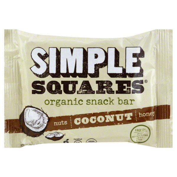 slide 1 of 6, Simple Squares Snack Bar 1.6 oz, 1.6 oz