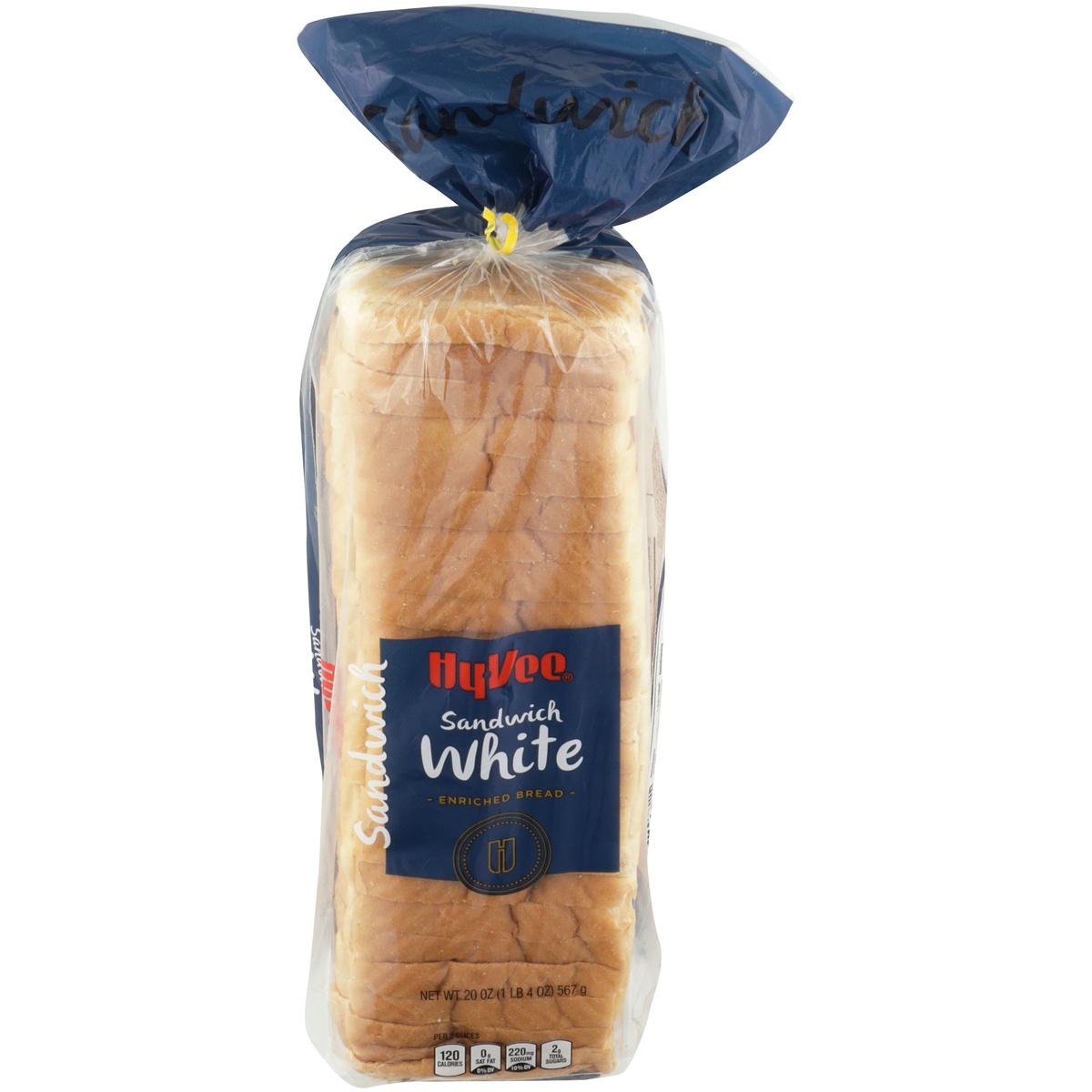 slide 1 of 1, Hy-vee White Sandwich Enriched Bread, 24 oz