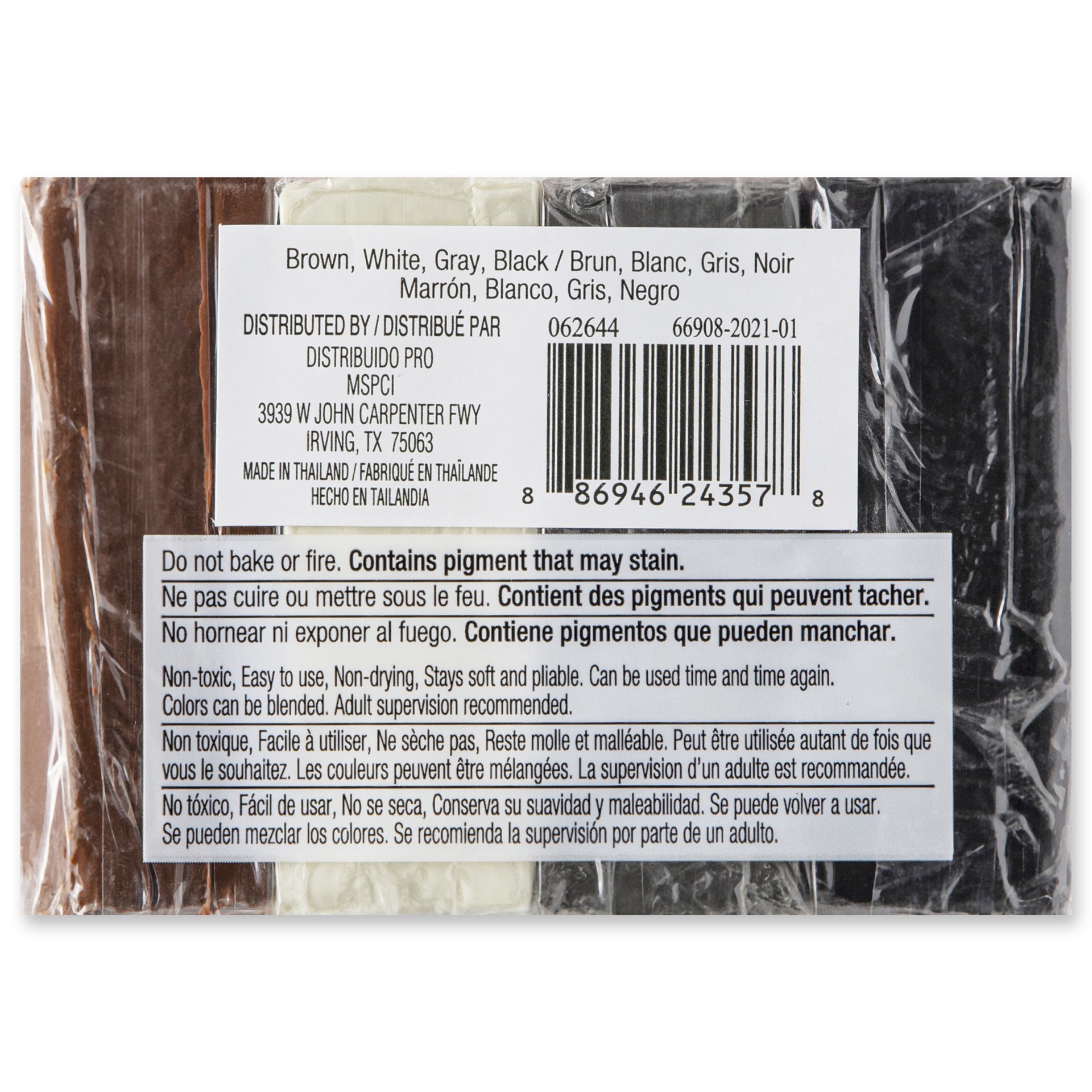 slide 4 of 4, Neutral Plastalina Modeling Clay Set By Craft Smart, 1 lb