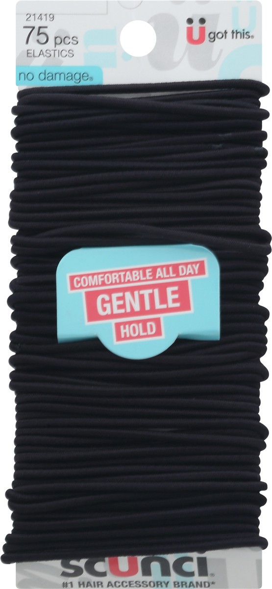 slide 3 of 9, scünci Gentle Hold Elastics 75 ea, 75 ct