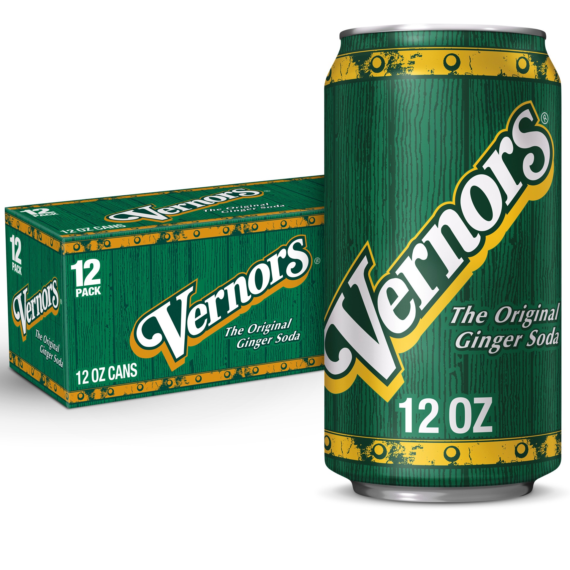 slide 1 of 3, Vernors The Original Ginger Soda 12 - 12 fl oz Cans, 12 ct; 12 fl oz