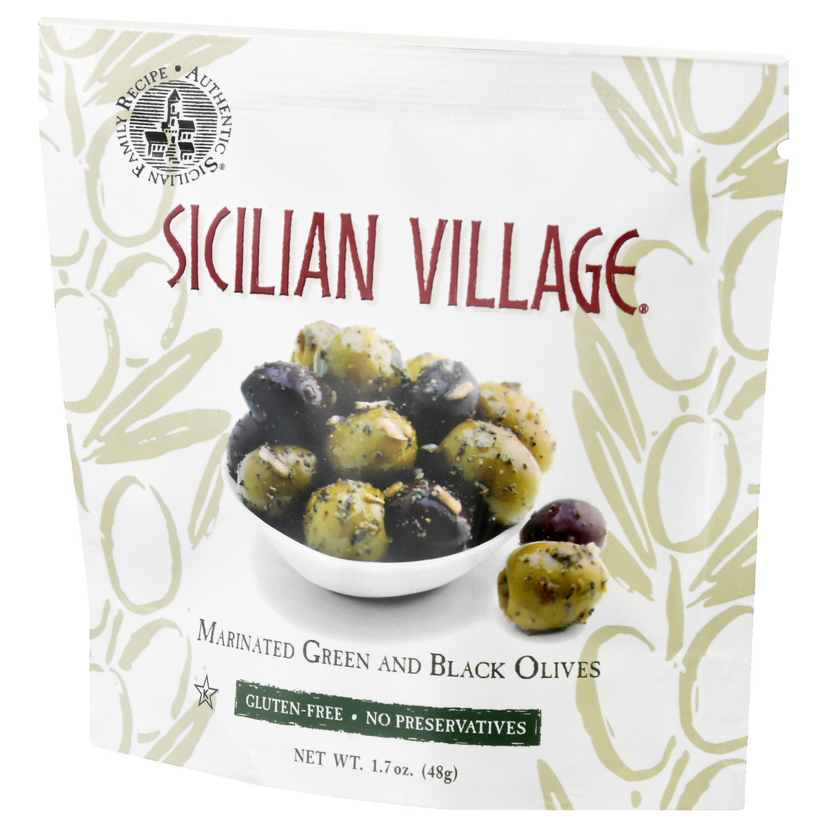 slide 4 of 13, Sicilian Village Marinated Green and Black Olives 1.7 oz, 1.7 oz