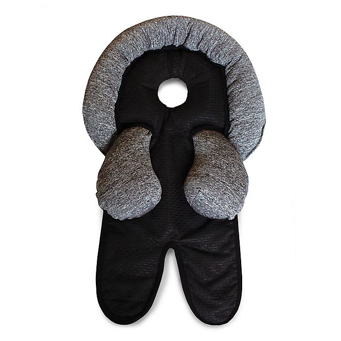 slide 2 of 5, Boppy Reversible Head and Neck Support - Heathered Charcoal, 1 ct