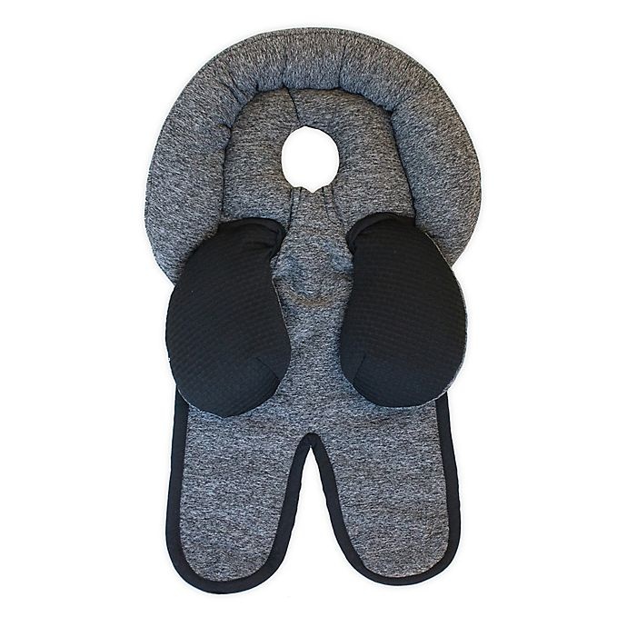 slide 1 of 5, Boppy Reversible Head and Neck Support - Heathered Charcoal, 1 ct