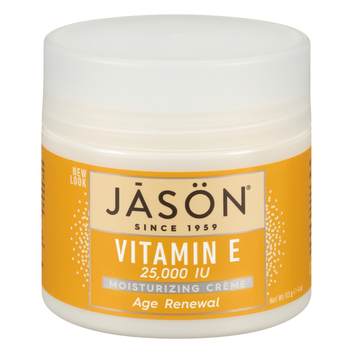 slide 2 of 10, Jason JĀSON Age Renewal Vitamin E 25,000 IU Moisturizing Creme 4 oz. Jar, 4 oz