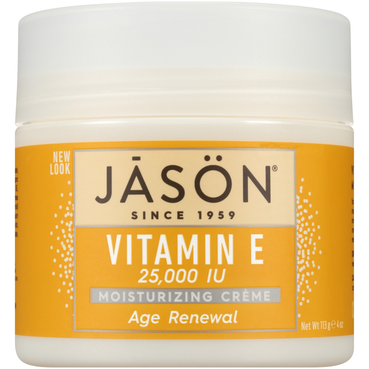 slide 1 of 10, Jason JĀSON Age Renewal Vitamin E 25,000 IU Moisturizing Creme 4 oz. Jar, 4 oz