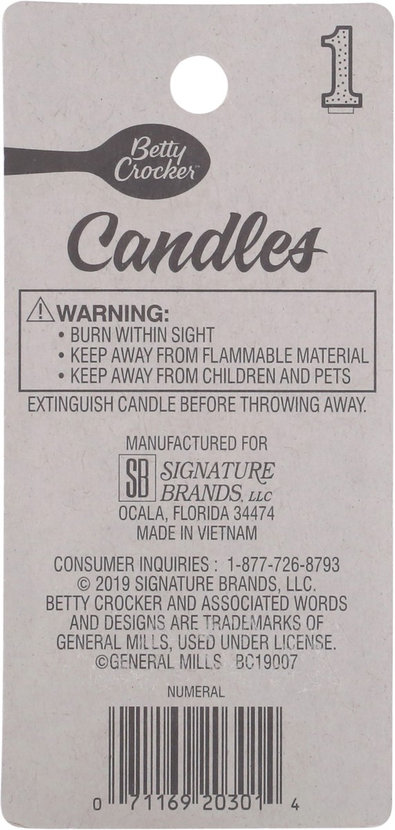 slide 6 of 10, Betty Crocker Birthday Candle, 1 ct