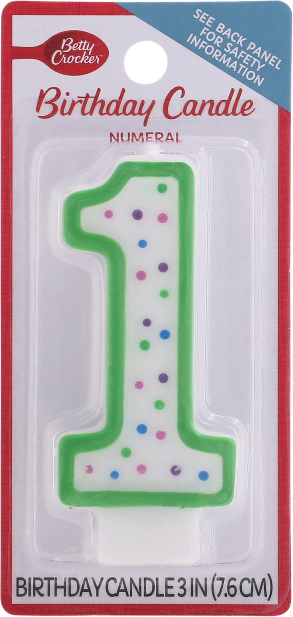 slide 1 of 10, Betty Crocker Birthday Candle, 1 ct