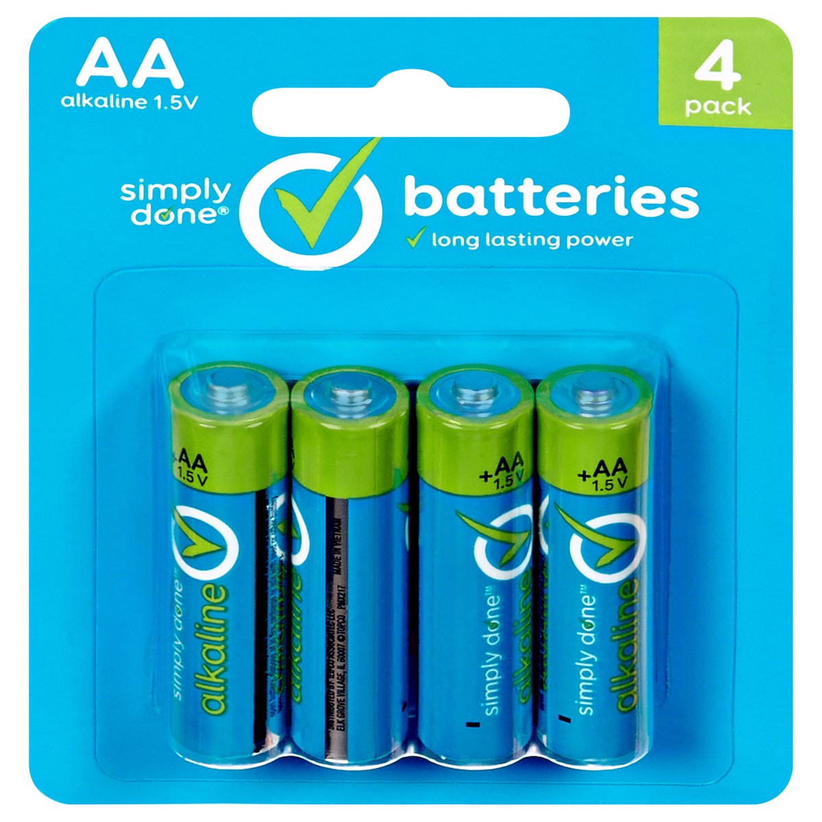 slide 1 of 9, Simply Done Aaa Alkaline Batteries, 4 ct