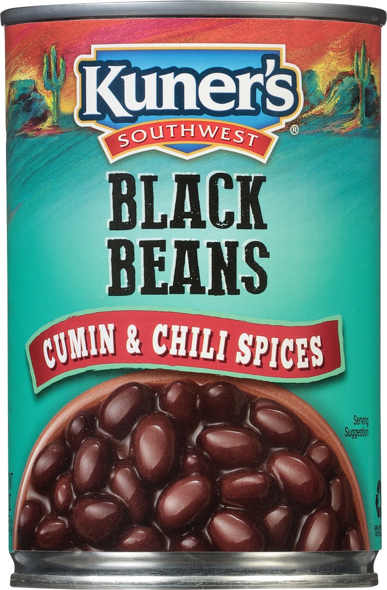 slide 3 of 12, Kuner's Southwest Black Beans with Cumin & Chili Spices, 15 oz