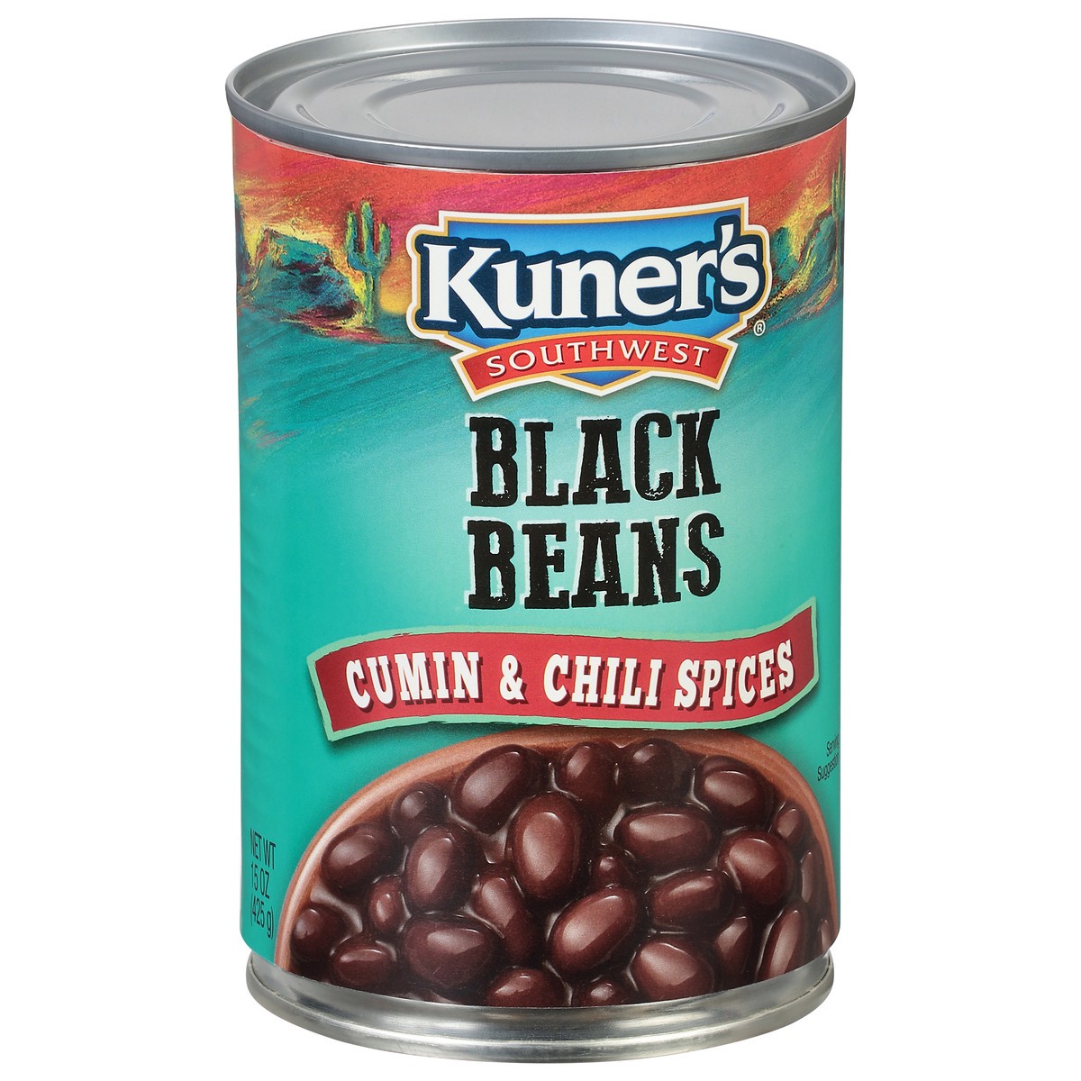 slide 10 of 12, Kuner's Southwest Black Beans with Cumin & Chili Spices, 15 oz