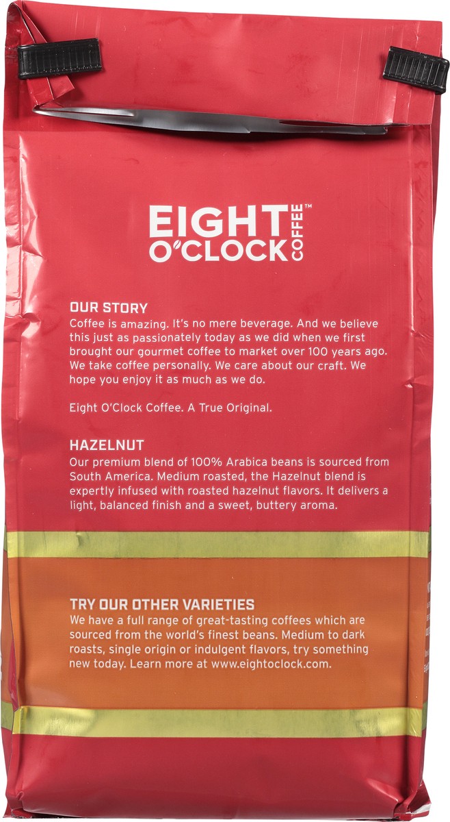 slide 5 of 12, Eight O'Clock Coffee Medium Roast Ground Hazelnut Coffee - 11 oz, 11 oz