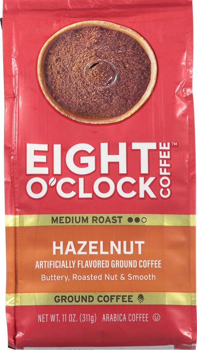 slide 11 of 12, Eight O'Clock Coffee Medium Roast Ground Hazelnut Coffee - 11 oz, 11 oz