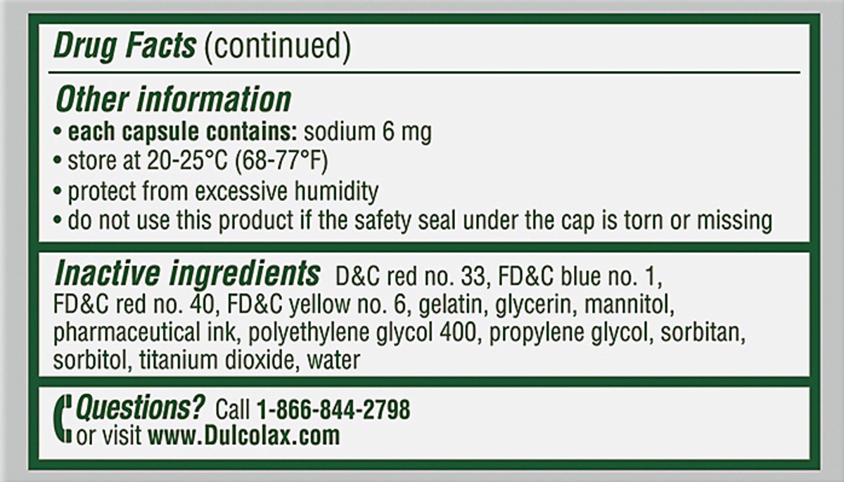 slide 3 of 12, Dulcolax Dulcoease Stool Softener, 25 ct