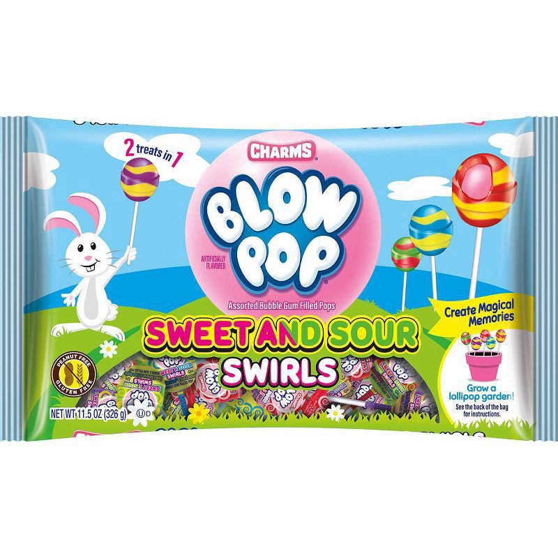 slide 1 of 3, Blow Pops Easter Laydown Bag, 11.5 oz