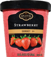 slide 1 of 1, Private Selection Strawberry Sorbet, 1 pint