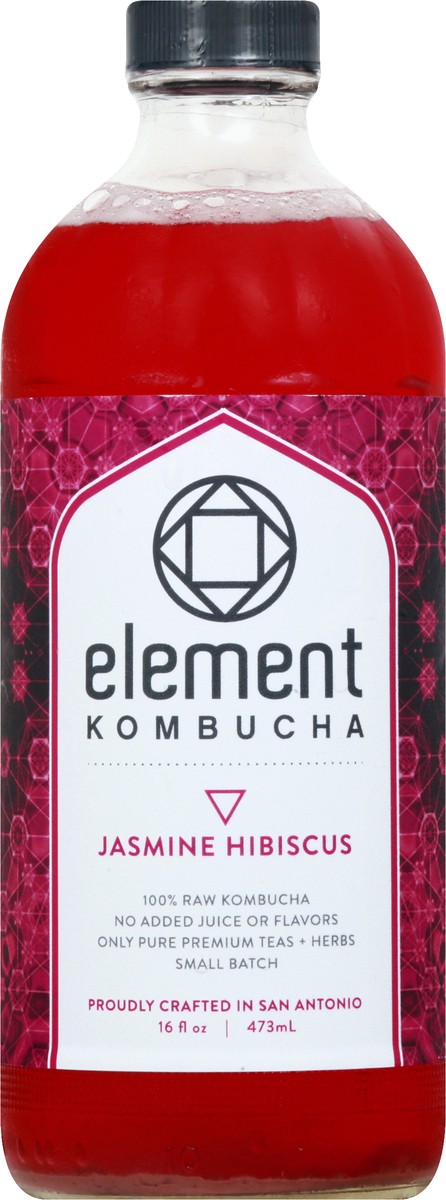 slide 1 of 10, Element Kombucha Jasmine Hibiscus Kombucha - 16 oz, 16 fl oz