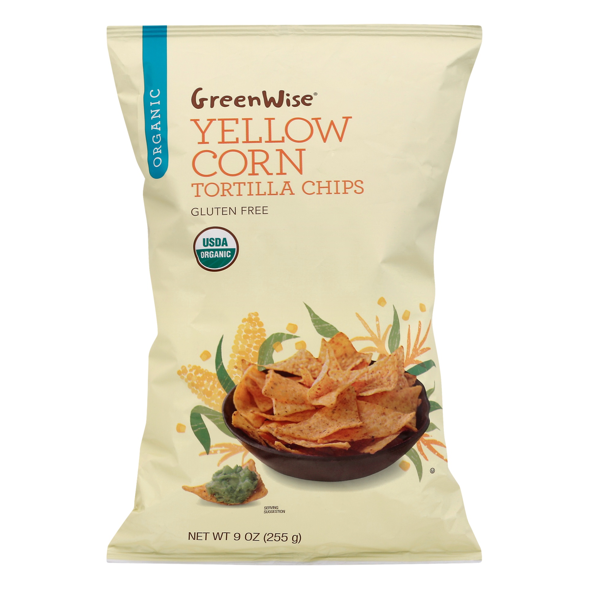 slide 1 of 1, GreenWise Yellow Corn Organic Tortilla Chips - 9 oz, 9 oz