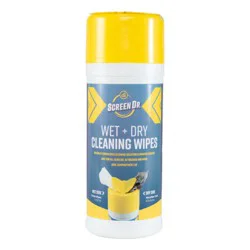 Digital Innovations Cleandr. Wet + Dry Cleaning Wipes - 70 Pack