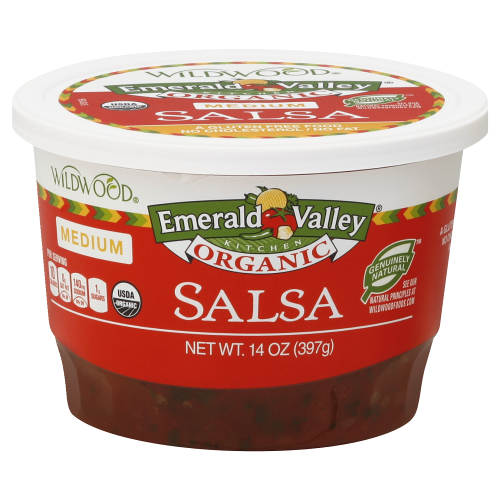 slide 1 of 1, Emerald Valley Kitchen Organic Salsa Medium, 14 oz