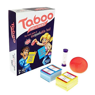 slide 1 of 1, Hasbro Taboo Kids Vs. Parents Family Board Game, 1 ct