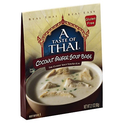slide 1 of 1, A Taste of Thai Coconut Ginger Soup Base, 2.1 oz