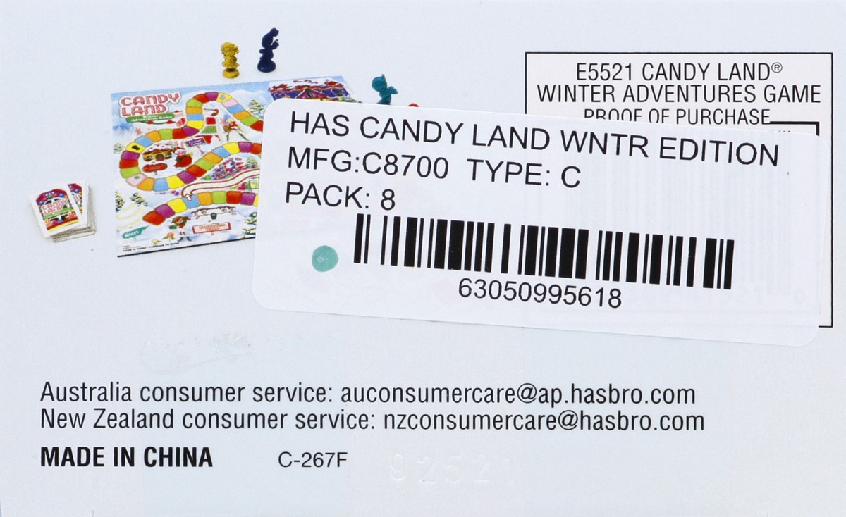 slide 4 of 6, Hasbro Gaming Candy Land Winter Adventure Game, 1 ct