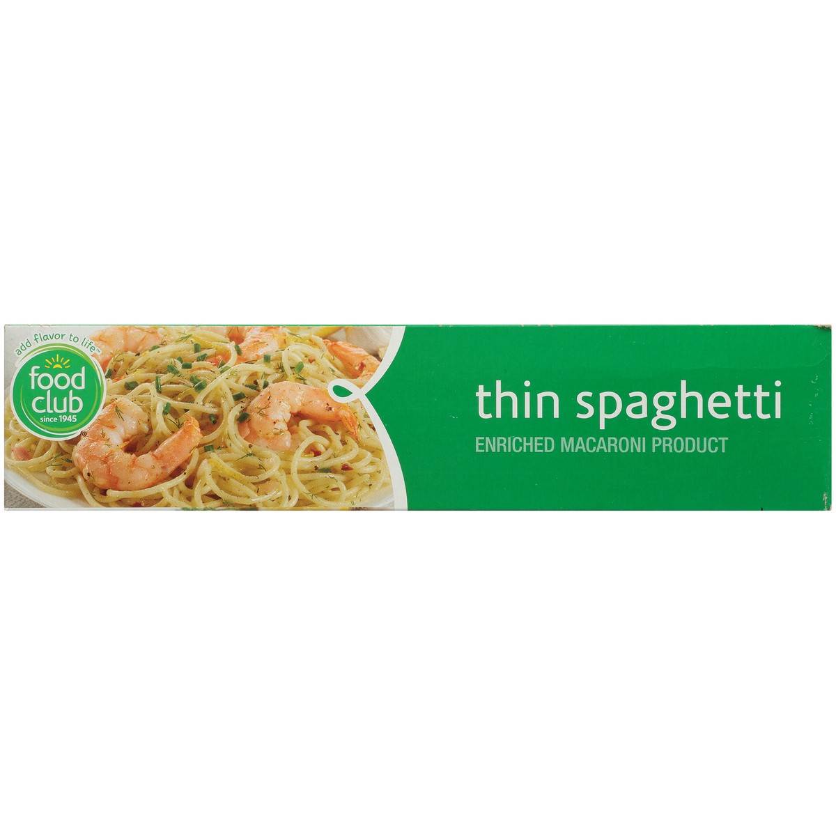 slide 11 of 13, Food Club Enriched Macaroni Product, Thin Spaghetti, 32 oz