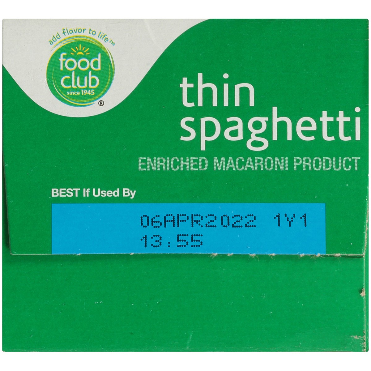 slide 12 of 13, Food Club Enriched Macaroni Product, Thin Spaghetti, 32 oz
