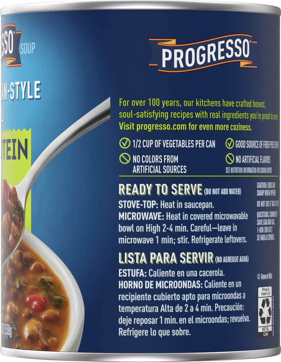 slide 8 of 9, Progresso Mediterranean-Style Lentil Protein Soup, Vegetarian, 19 oz., 19 oz