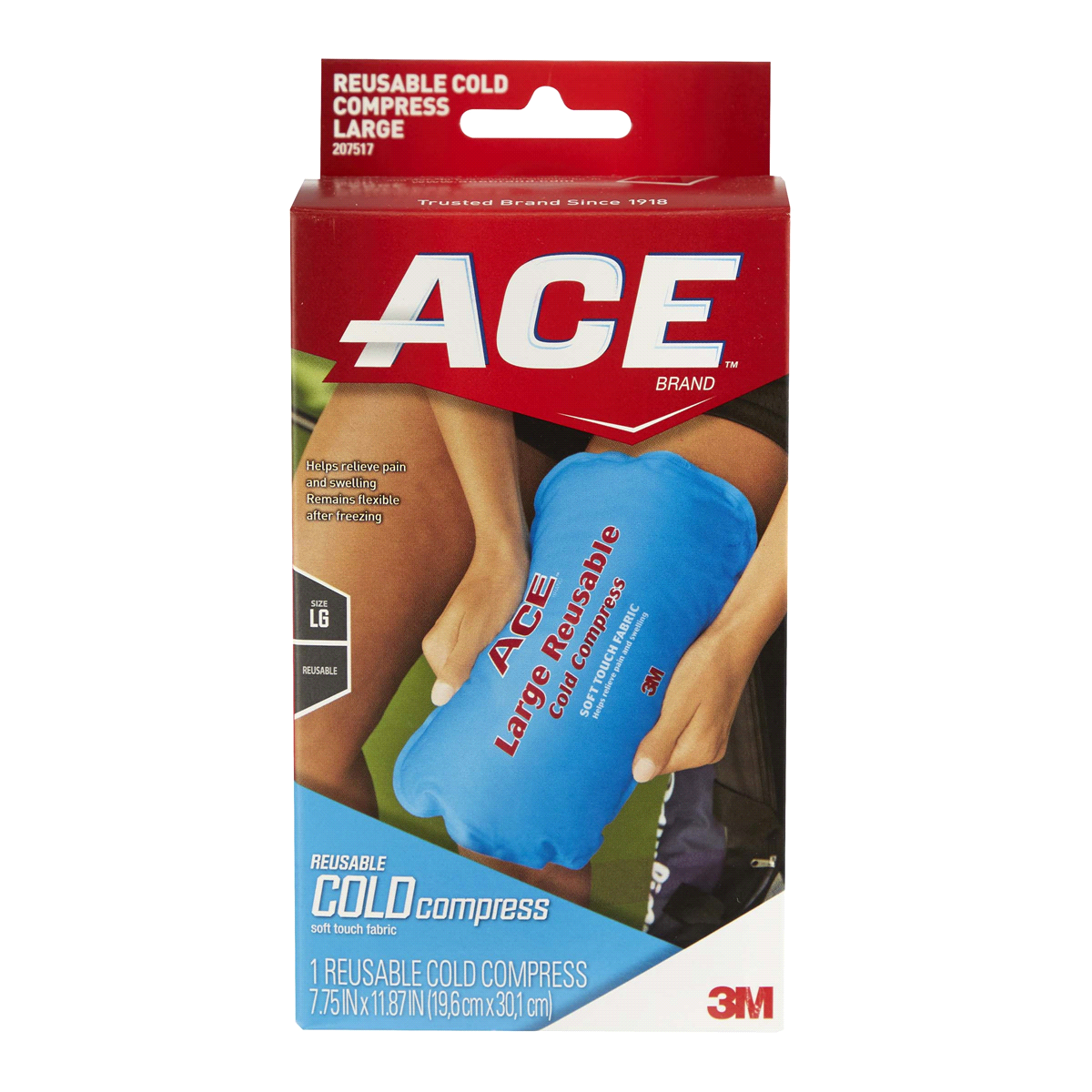 slide 1 of 13, ACE Brand Reusable Cold Compress, Large, 1 ct