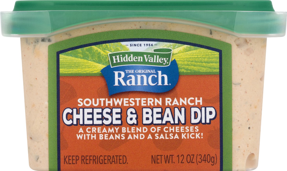 slide 5 of 13, Hidden Valley Southwestern Cheese & Bean Ranch Dip 12 oz, 12 oz