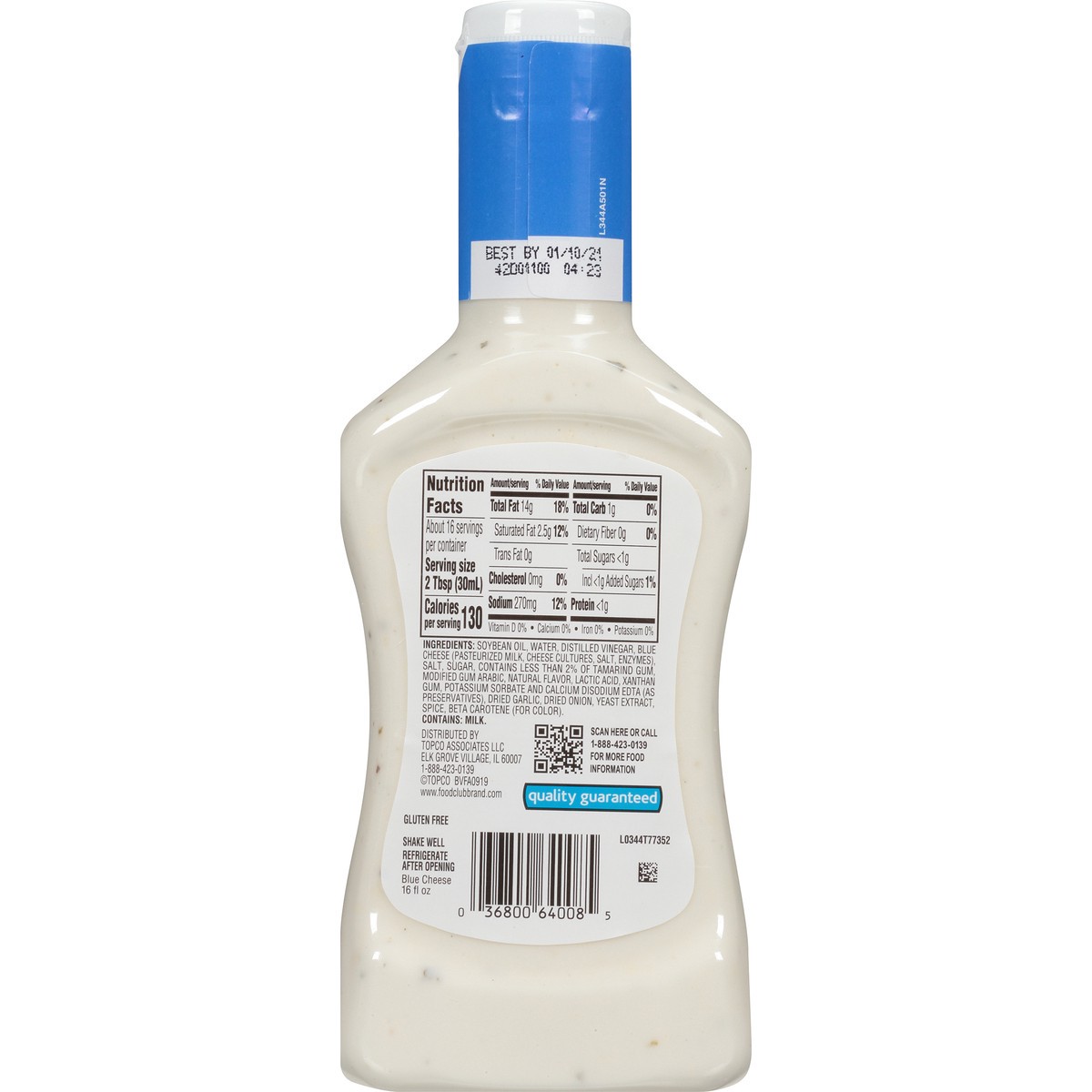 slide 10 of 10, Food Club Salad Dressing - Bleu Cheese, 16 fl oz