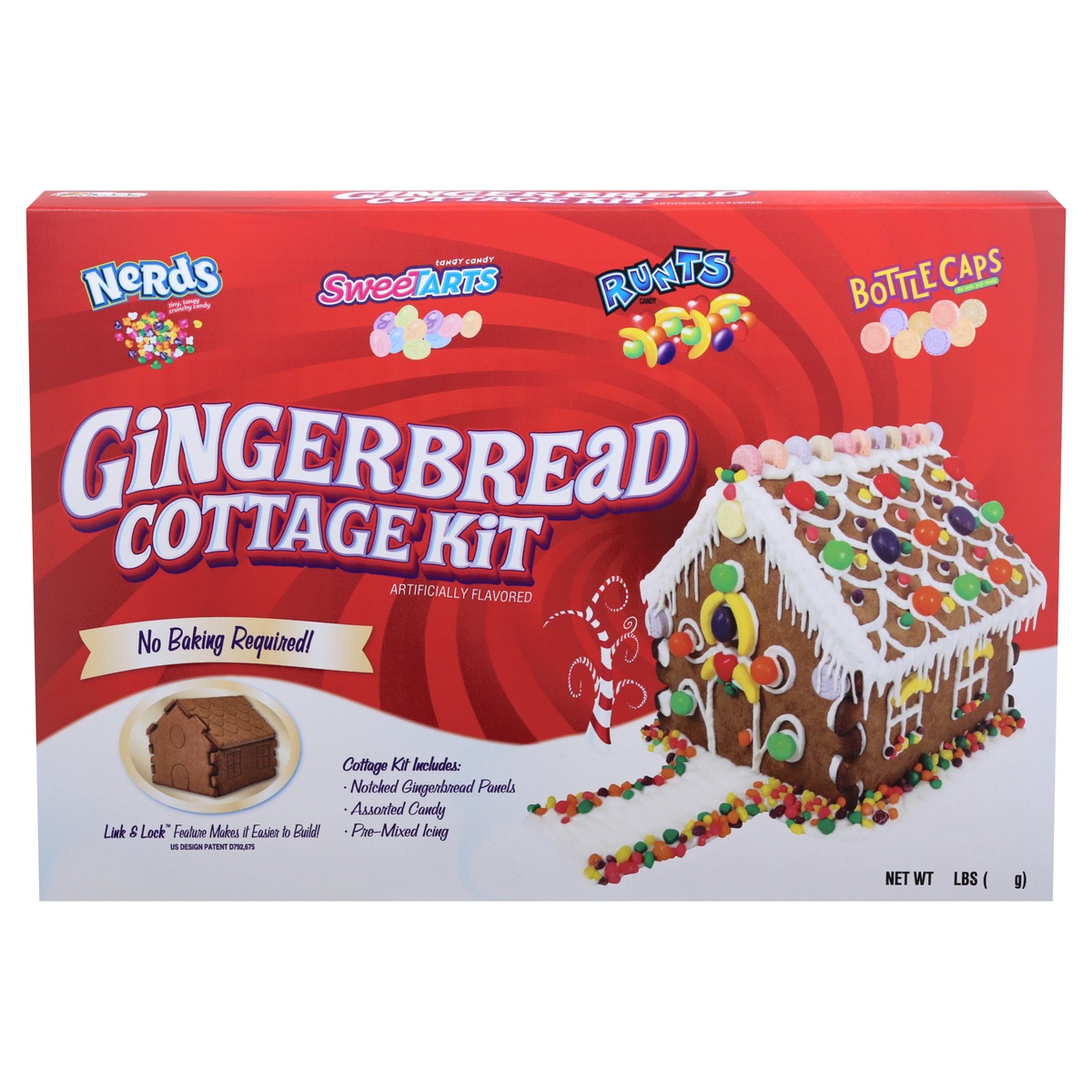 slide 1 of 1, WONKA Gingerbread Cottage Kit, 2 lb