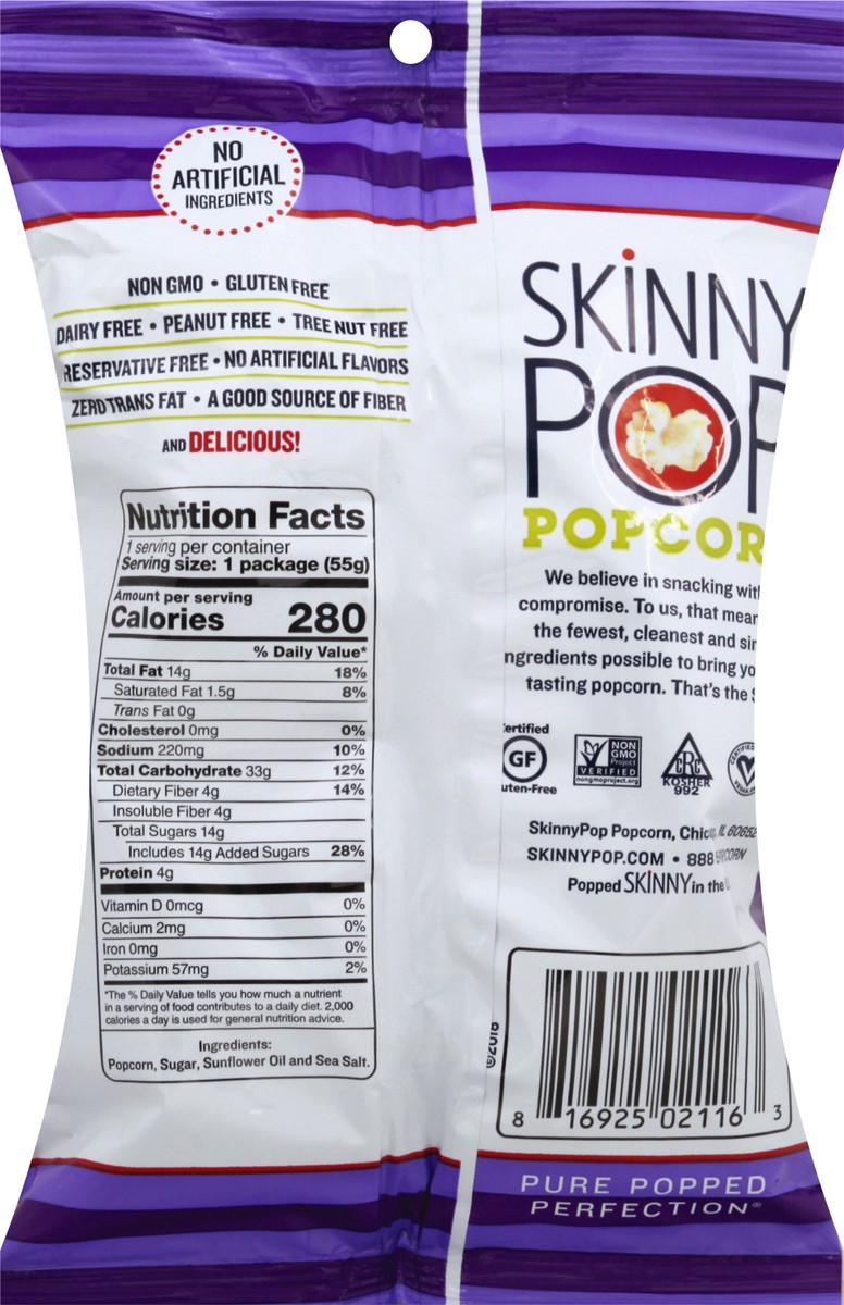 slide 4 of 7, SkinnyPop Popcorn 1.9 oz, 1.9 oz